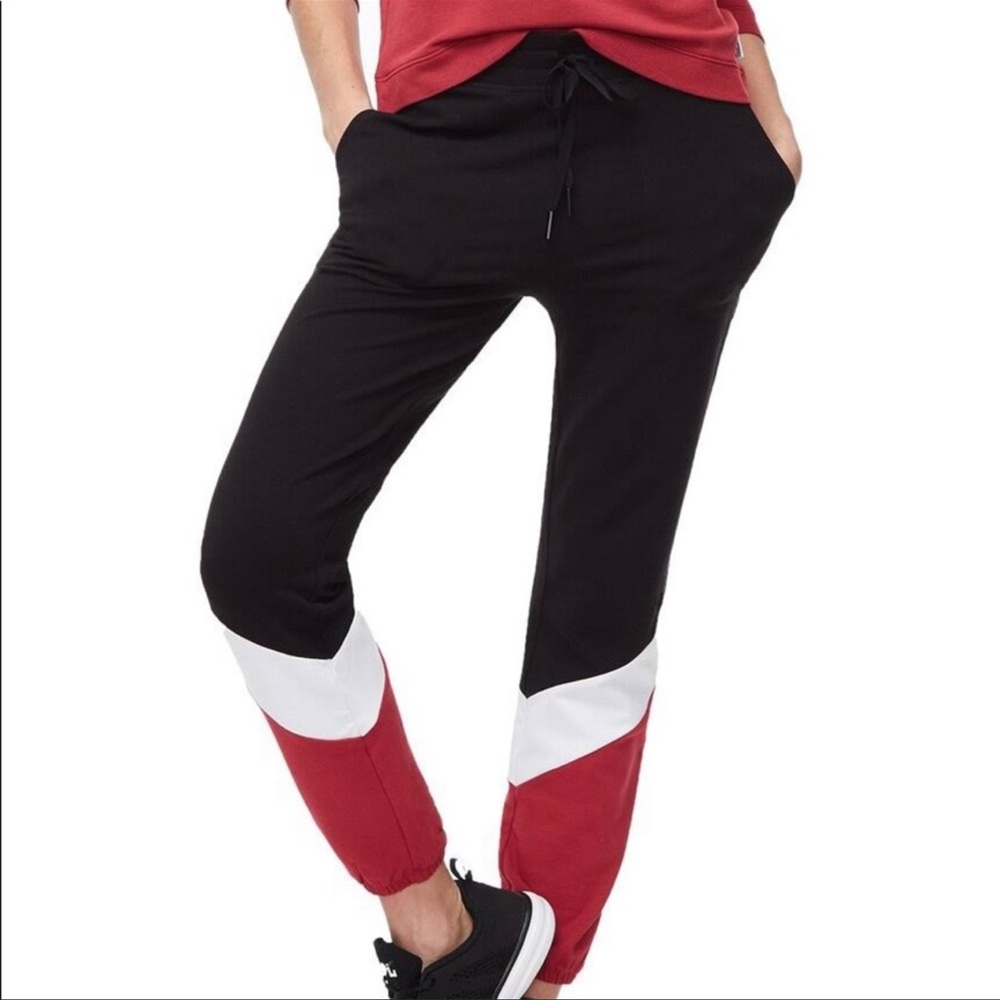 GOOD AMERICAN Striped Jogger Sweatpants
